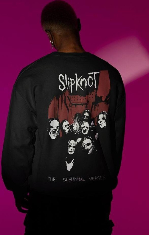 Slipknot Baskılı Unisex Oversize Rock Metal Müzik Grubu Sweatshirt