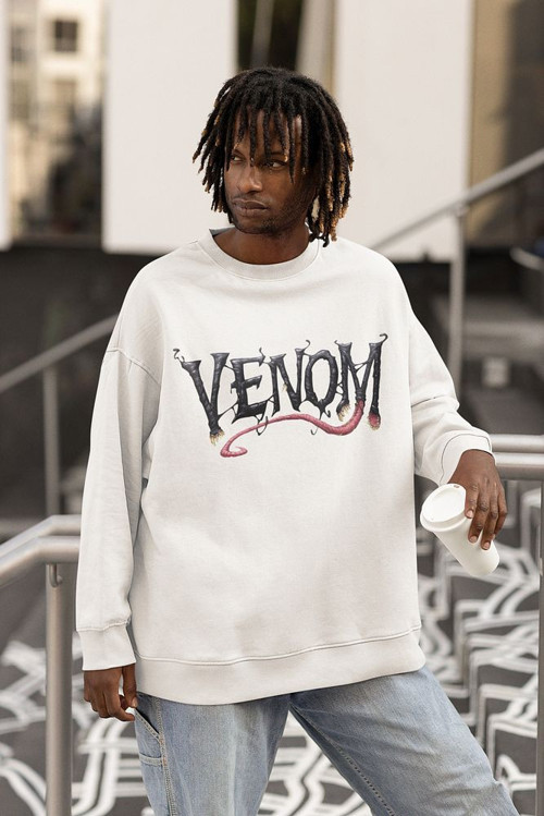 Venom Yazılı Unisex Oversize Tasarım Sweatshirt