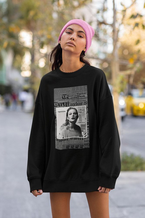 Taylor Swift Şarkıcı Baskılı Unisex Oversize Tasarım Sweatshirt