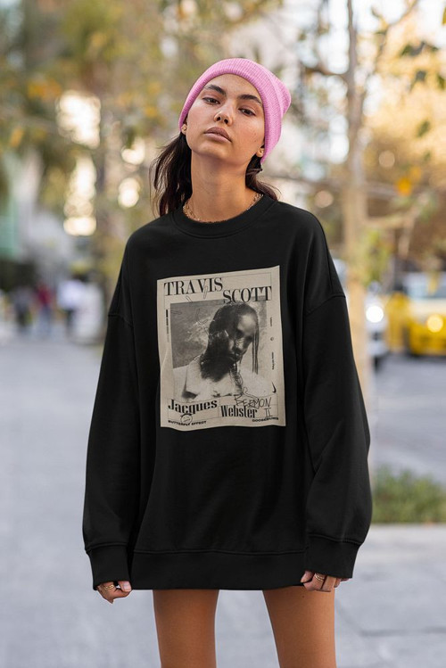Travis Scott Baskılı Unisex Oversize Rapper Sweatshirt