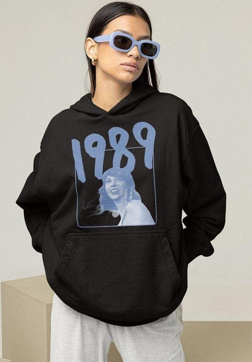 Tasarım 1989 Taylor Swift Baskılı Unisex Oversize Hoodie