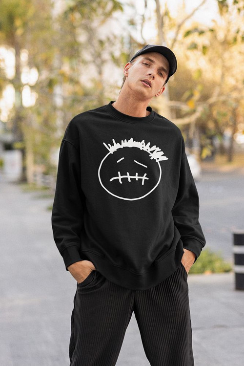 Travis Scott Gülen Surat Baskılı Unisex Oversize Sweatshirt