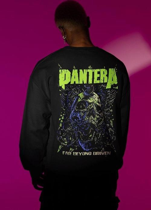 Pantera Rock Metal Müzik Grubu Baskılı Unisex Oversize Sweatshirt