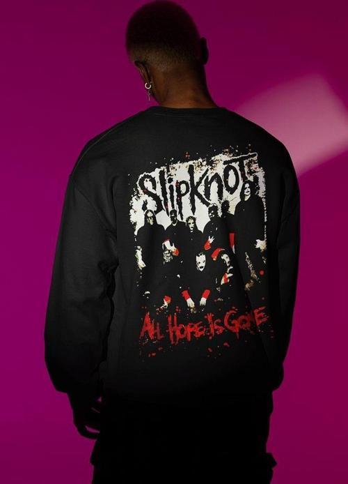 All Hope Is Gone Yazılı Unisex Oversize Slipknot Müzik Grubu Sweatshirt