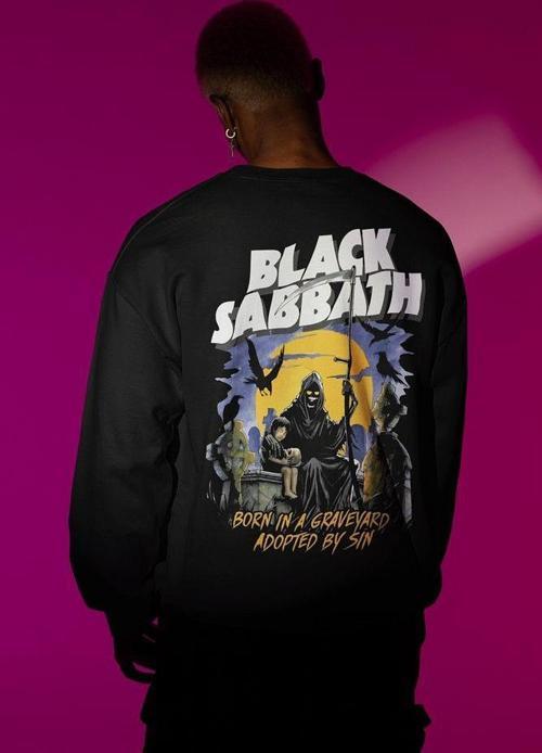 Black Sabbath Unisex Oversize Tasarım Müzik Grubu Sweatshirt