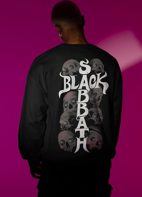 Black Sabbath 1968 Baskılı Unisex Oversize Rock Metal Müzik Grubu Sweatshirt