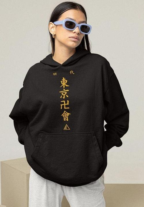 Anime Baskılı Unisex Oversize Hoodie