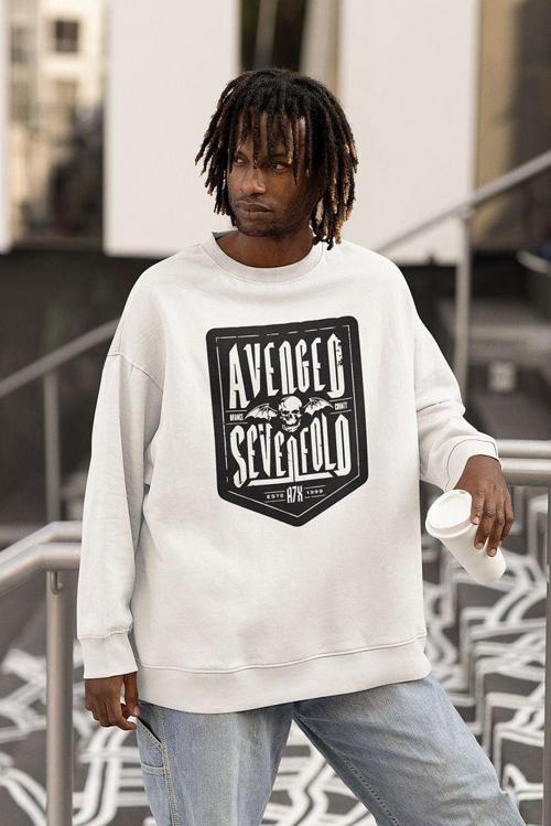 1999 Rock Metal Müzik Grubu Baskılı Unisex Oversize Avenged Sevenfold Sweatshirt