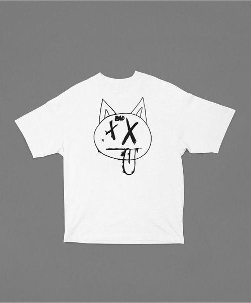 Dil Çıkaran Kedi Baskılı Unisex Tişört, Oversize Tasarım Tişört