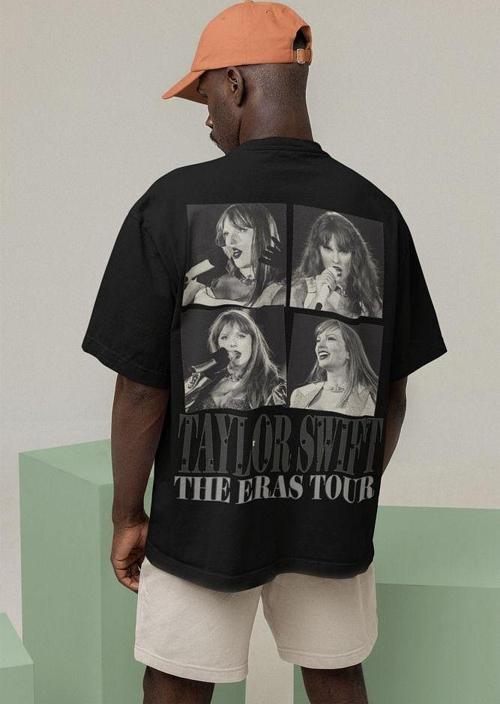 Taylor Swift The Eras Tour Albüm Baskılı Unisex Tişört, Oversize Taylor Tişört