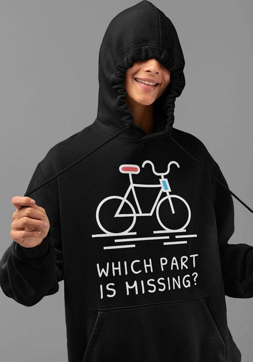 Which Part Is Missing ? Yazılı Unisex Oversize Hoodie