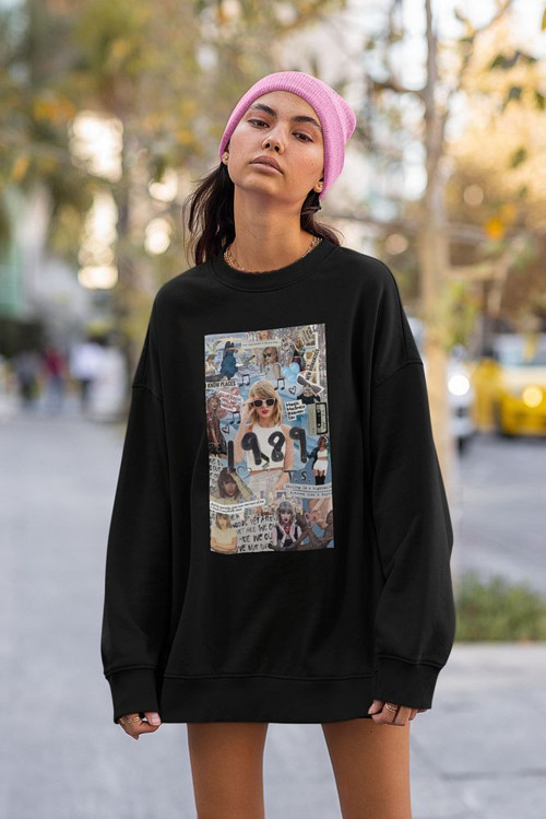 Taylor Swift 1989 Baskılı Unisex Oversize Şarkıcı Sweatshirt