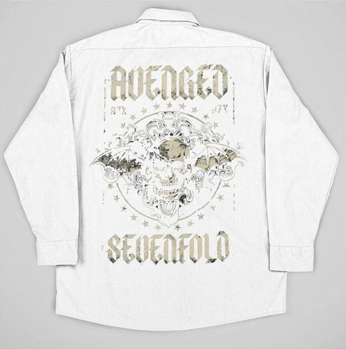 Avenged Sevenfold Müzik Grubu Baskılı Unisex Rock Metal Cepli Gömlek