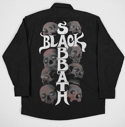 Black Sabbath Müzik Grubu Baskılı Unisex Rock Metal Cepli Gömlek