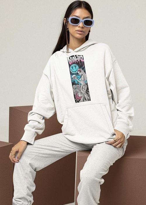 Blink-182 Baskılı Unisex Oversize Hoodie