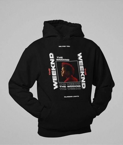 The Weeknd Die For You Baskılı Unisex Oversize Rapper Hoodie