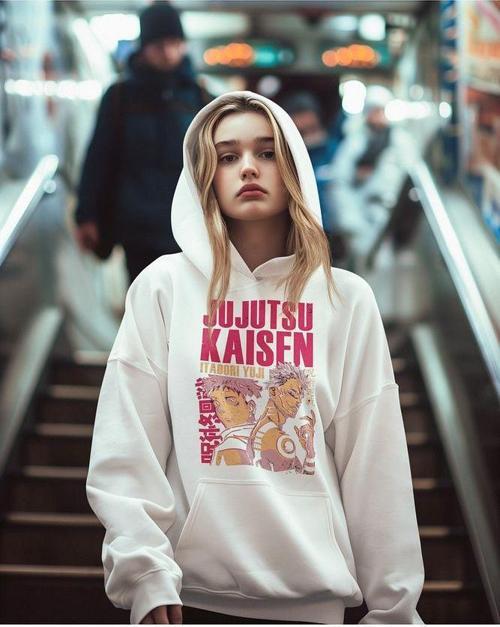 Jujutsu Kaisen Itadori Yuji Baskılı Unisex Oversize Anime Hoodie