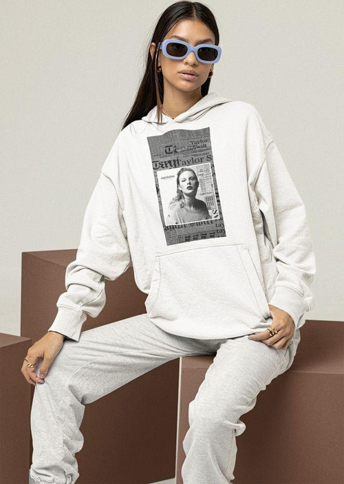 Şarkıcı Taylor Swift Baskılı Unisex Hoodie, Oversize Reputation Sweatshirt