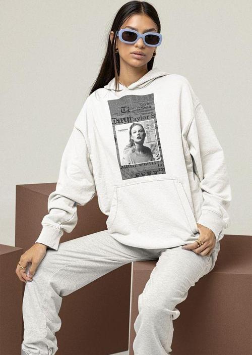Şarkıcı Taylor Swift Baskılı Unisex Hoodie, Oversize Reputation Sweatshirt