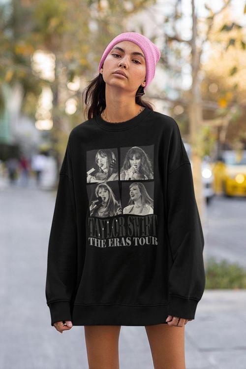 Taylor Swift The Eras Tour Baskılı Unisex Oversize Sweatshirt