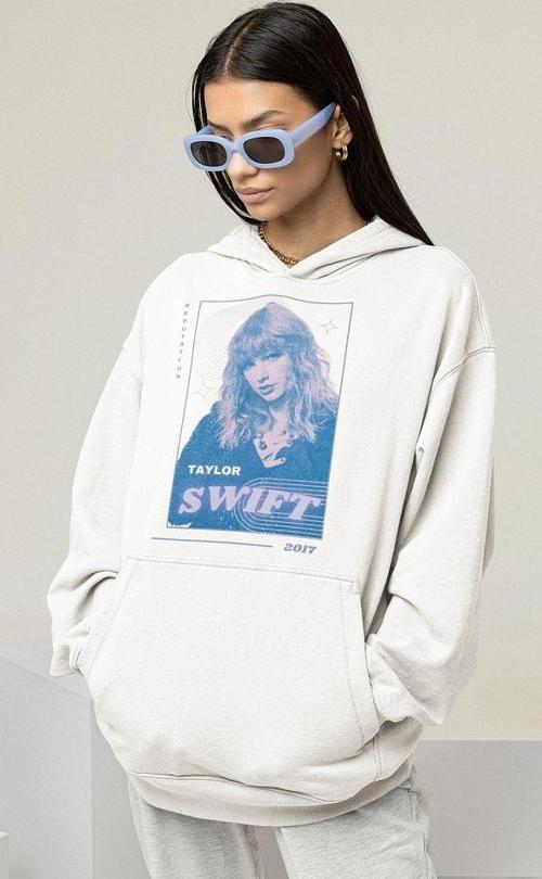 Taylor Swift Reputation Baskılı Unisex Oversize Şarkıcı Hoodie
