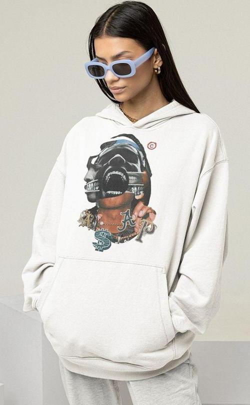 Travis Scott Rapper Baskılı Unisex Oversize Hoodie