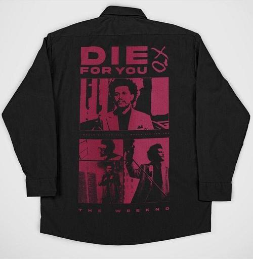 The Weeknd Die For You Yazılı Unisex Rapper Şarkıcı Cepli Gömlek