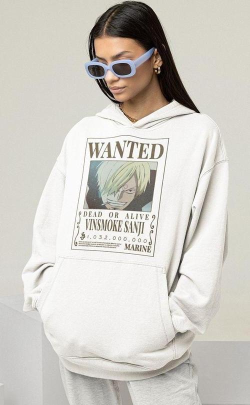 Vınsmoke Sanji Baskılı Unisex Oversize Anime Karakter Hoodie
