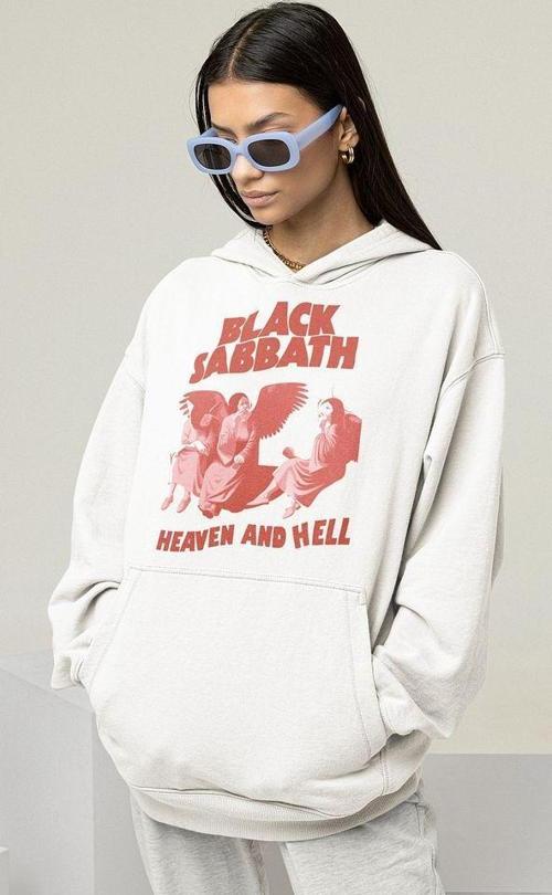 Black Sabbath Baskılı Unisex Oversize Müzik Grubu Hoodie