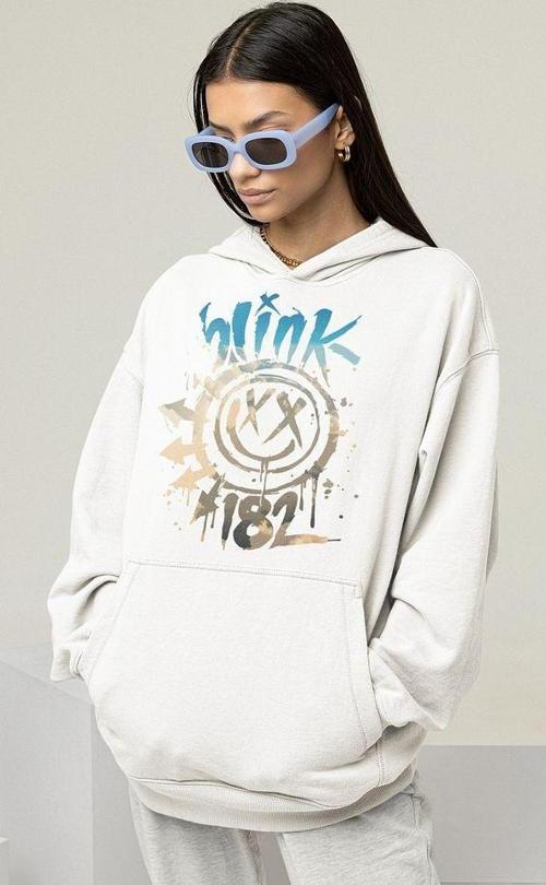 Blink-182 Baskılı Unisex Oversize Müzik Grubu Hoodie