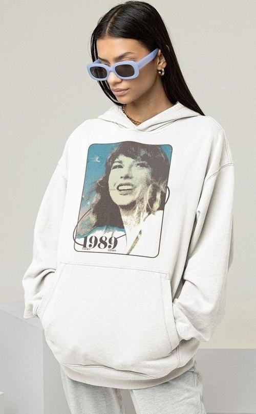 1989 Taylor Swift Baskılı Unisex Oversize Şarkıcı Hoodie