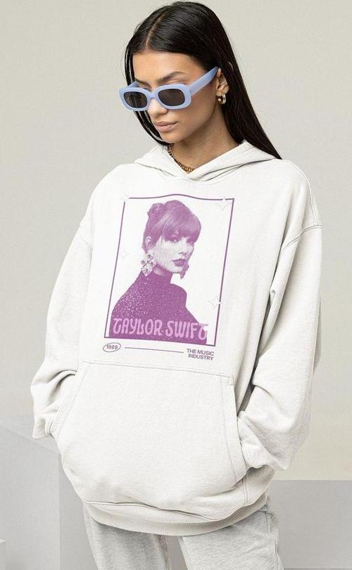 Taylor Swift 1989 Baskılı Unisex Oversize Şarkıcı Hoodie