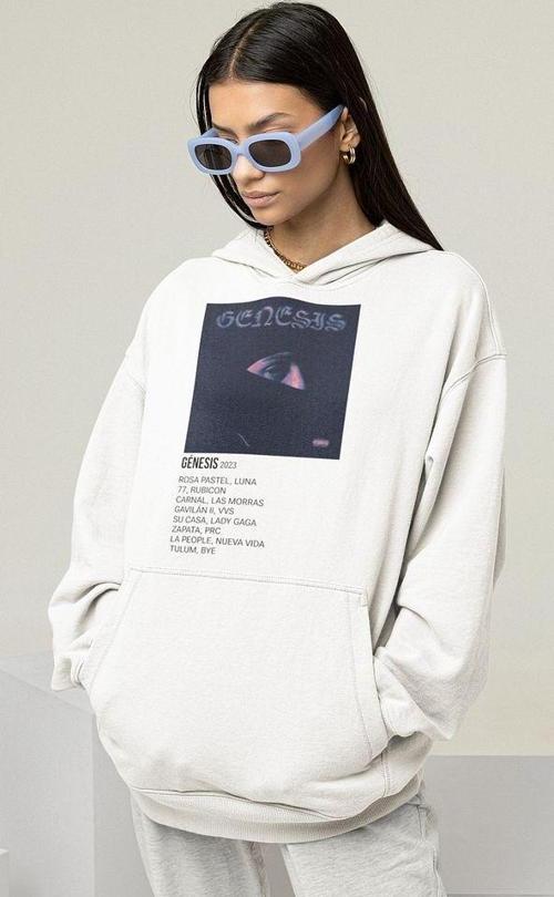 Genesis 2023 Baskılı Unisex Oversize Rapper Hoodie