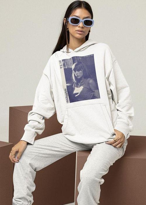 Midnights TS10 Baskılı Unisex Oversize Taylor Swift Hoodie