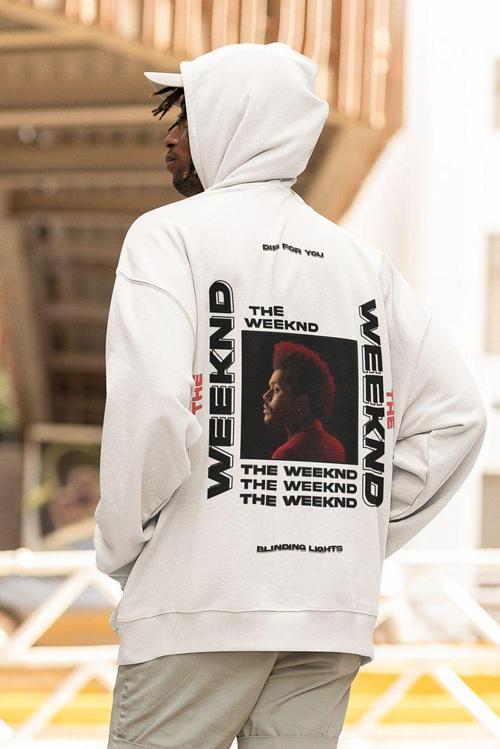 The Weeknd Rapper Baskılı Unisex Oversize Şarkıcı Hoodie