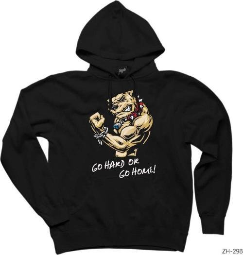 Fitness Hardline Dog Siyah Kapşonlu Sweatshirt Hoodie