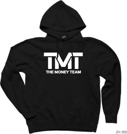 Tmt The Money Team Logo Siyah Kapşonlu Sweatshirt Hoodie