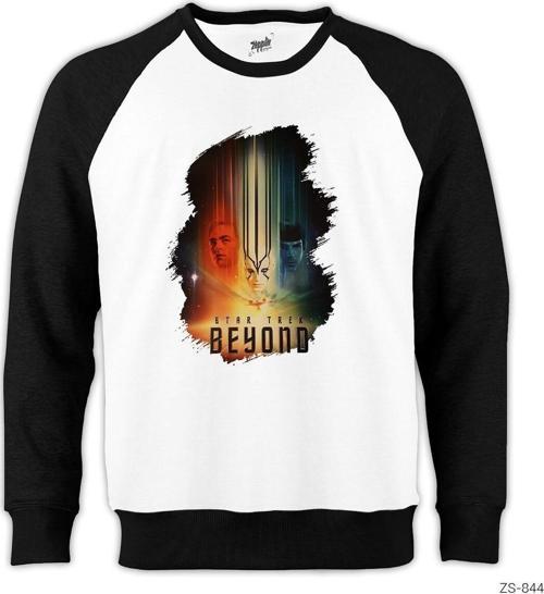 Star Trek Beyond Cover Reglan Kol Beyaz Sweatshirt