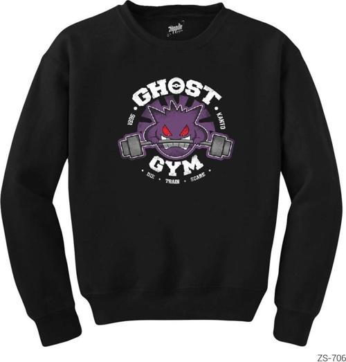 Pokemon Ghost Gym Siyah Sweatshirt