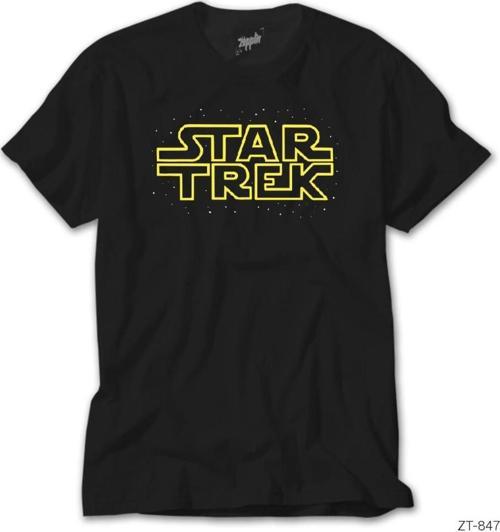 Star Trek Fake Logo Siyah Tişört