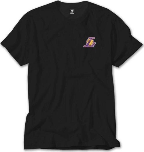 Los Angeles Lakers Logo Siyah Tişört