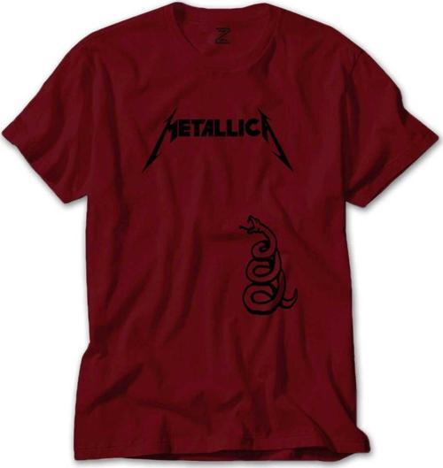 Metallica Snake Kırmızı Tişört