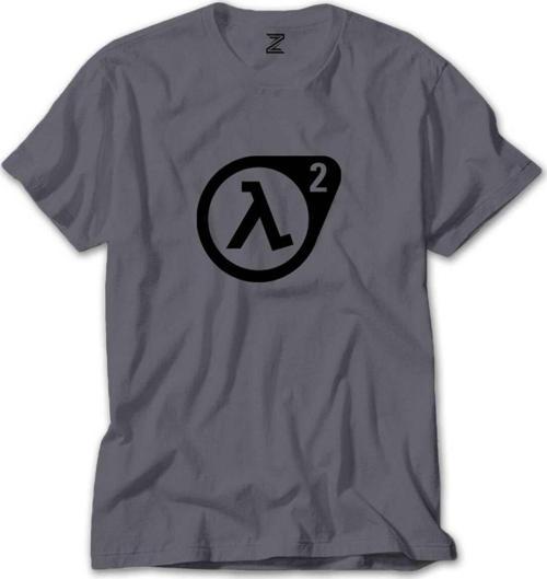Half Life 2 Logo Gri Tişört