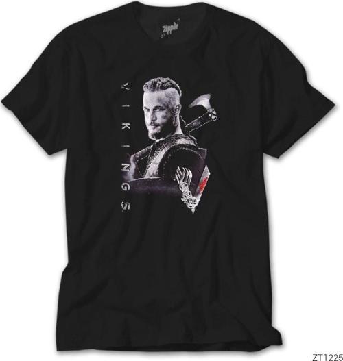 Vikings Ragnar 2 Siyah Tişört