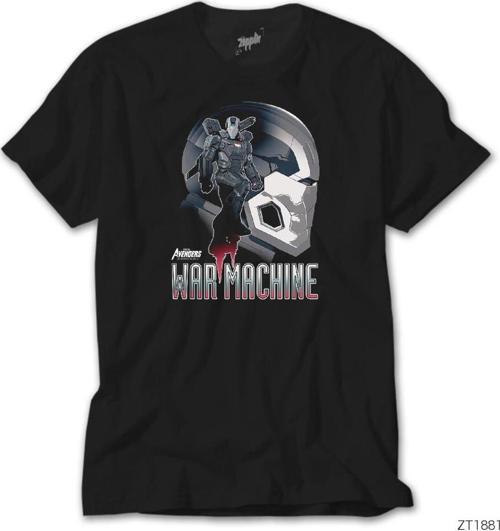 Avengers War Machine Siyah Tişört