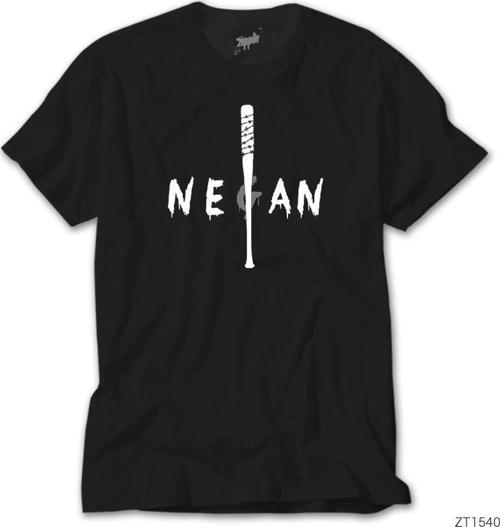 The Walking Dead Negan Lucille Siyah Tişört