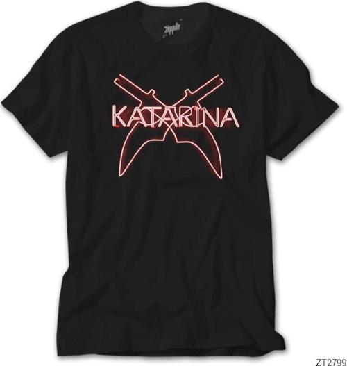 Lol Katarina Knifes Siyah Tişört