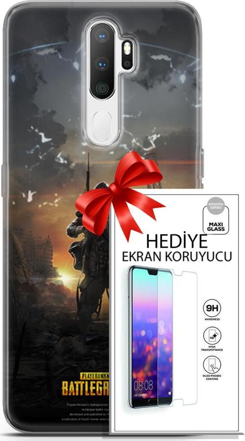 Oppo A5 2020 Kılıf Orijinal Seri Pubg 23 Playerunknown'S Telefon Kabı Ve Ekran Koruyucu