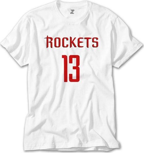 James Harden Rockets Beyaz Tişört