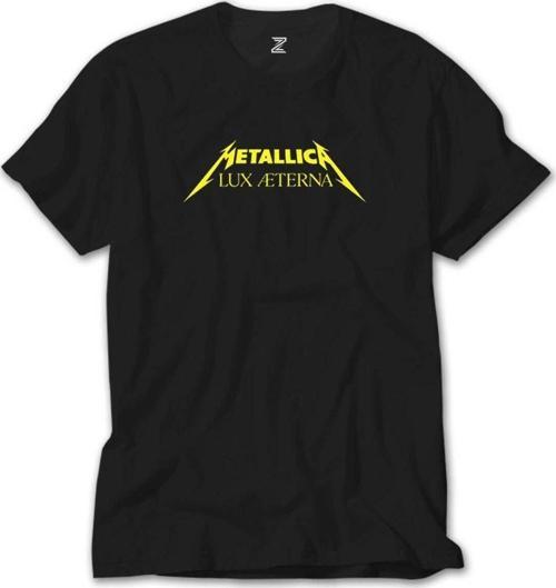 Metallica Lux Æterna Text Siyah Tişört